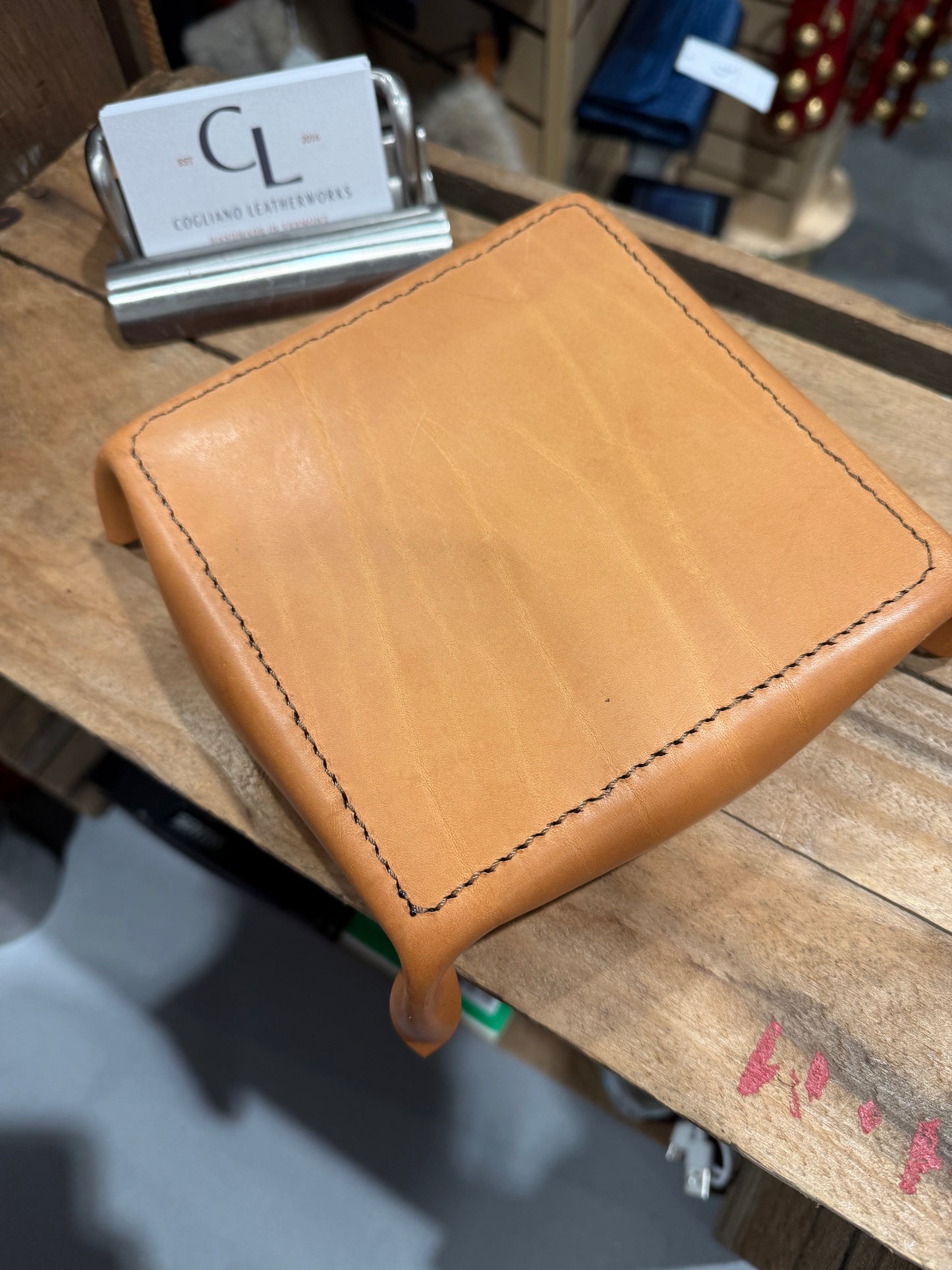 Italian Leather Valet Tray