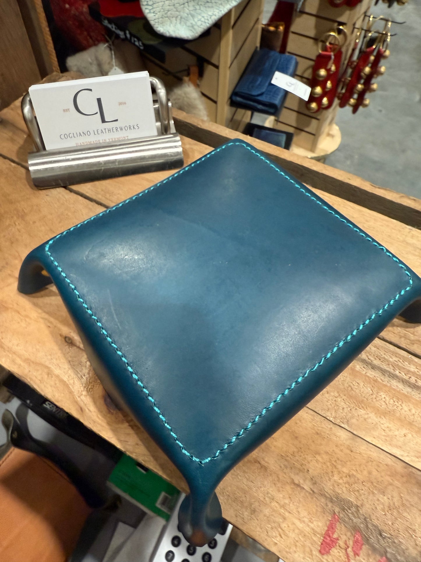 Italian Leather Valet Tray